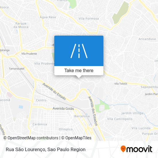 Rua São Lourenço map