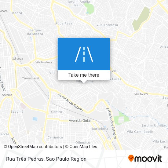 Rua Três Pedras map
