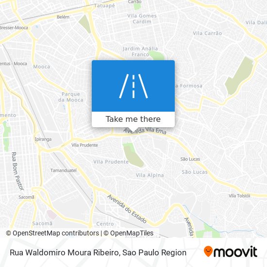 Mapa Rua Waldomiro Moura Ribeiro