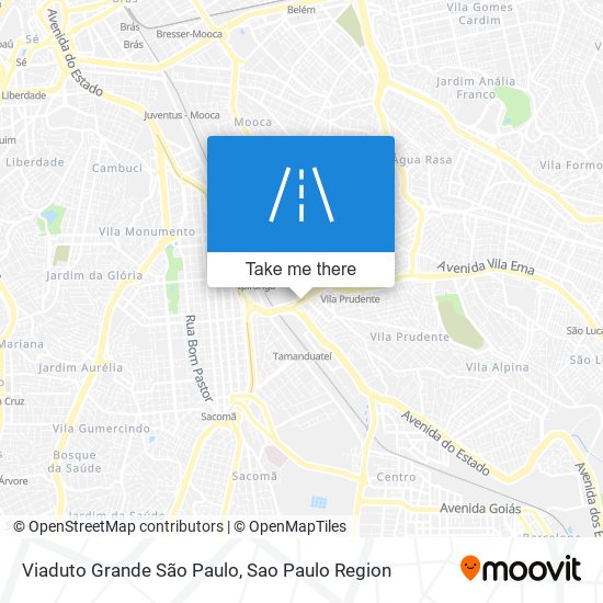 Mapa Viaduto Grande São Paulo