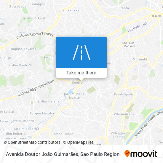 Mapa Avenida Doutor João Guimarães