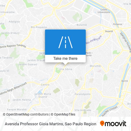 Avenida Professor Gioia Martins map