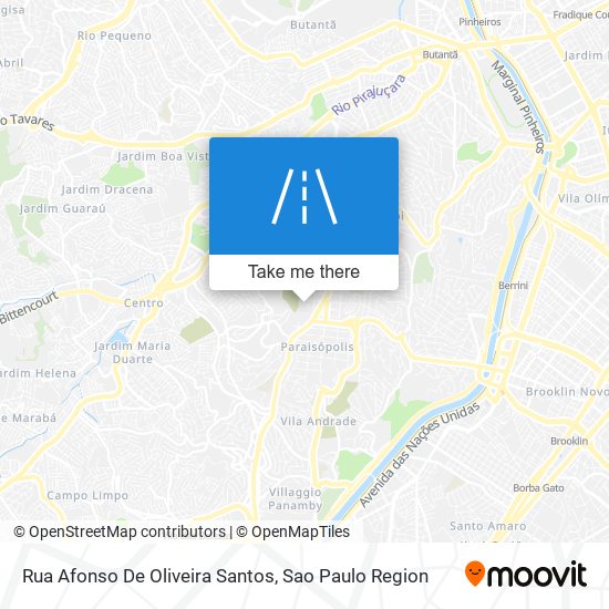 Mapa Rua Afonso De Oliveira Santos