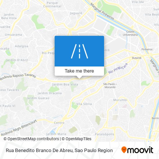 Mapa Rua Benedito Branco De Abreu