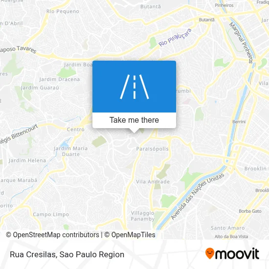 Rua Cresilas map
