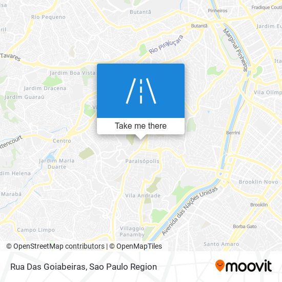 Rua Das Goiabeiras map