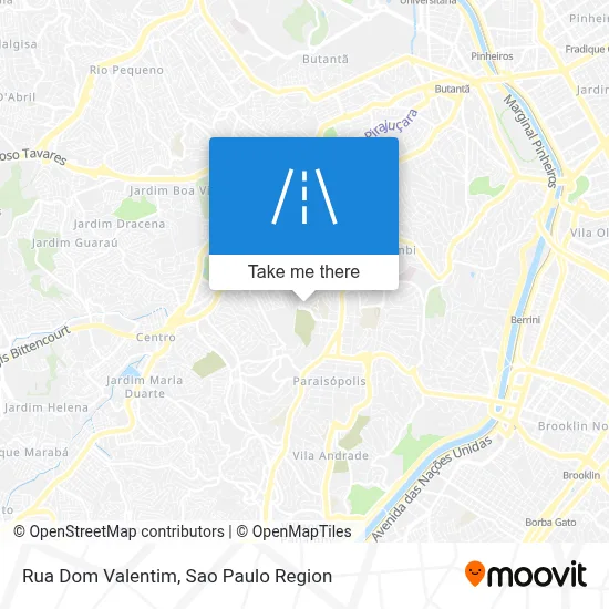 Rua Dom Valentim map
