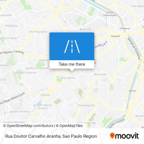 Mapa Rua Doutor Carvalho Aranha