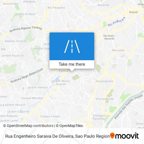 Mapa Rua Engenheiro Saraiva De Oliveira