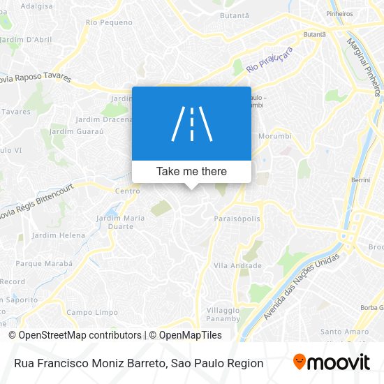 Rua Francisco Moniz Barreto map