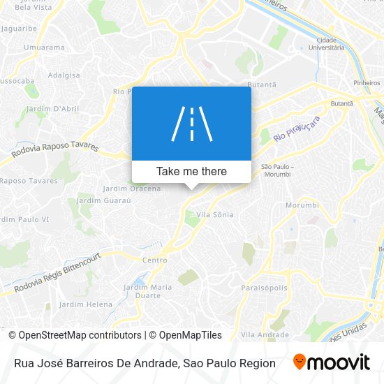 Rua José Barreiros De Andrade map