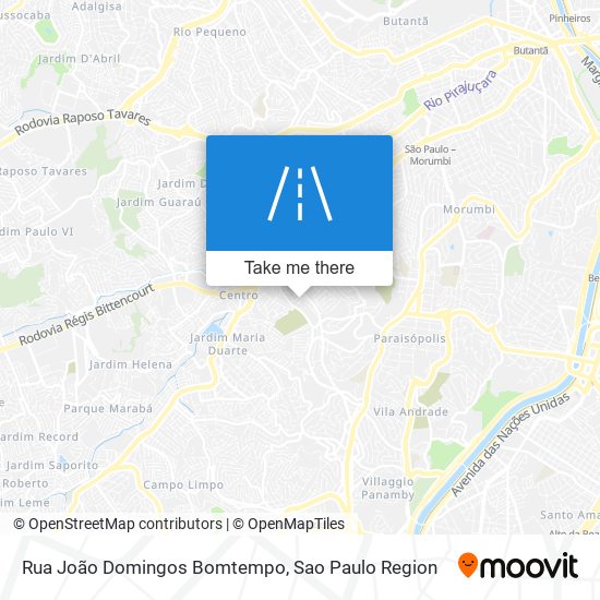 Mapa Rua João Domingos Bomtempo