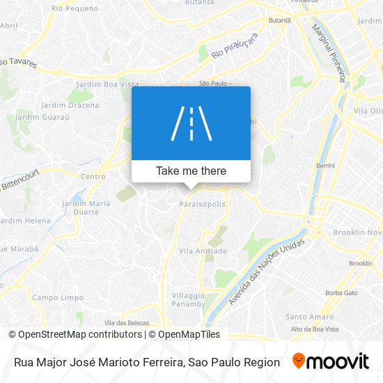 Rua Major José Marioto Ferreira map