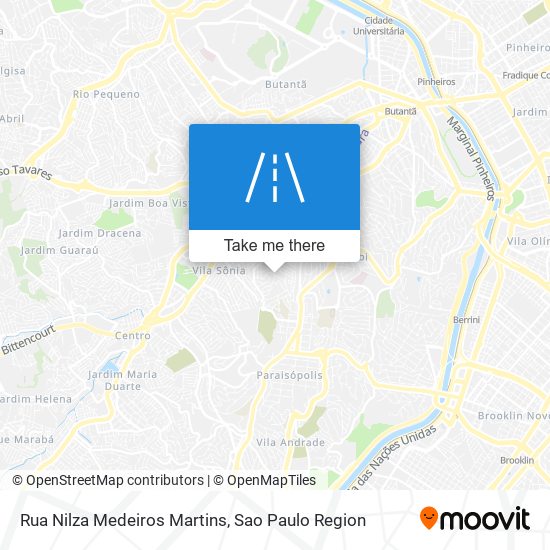 Mapa Rua Nilza Medeiros Martins