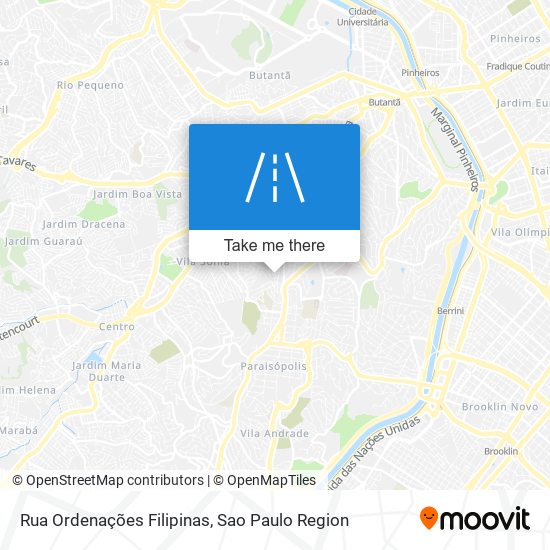 Rua Ordenações Filipinas map