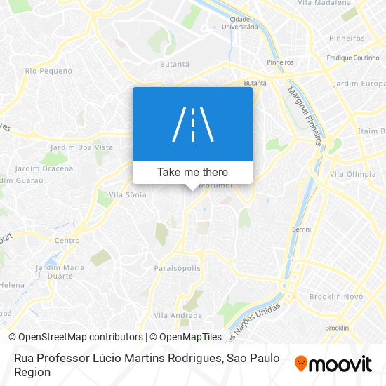 Mapa Rua Professor Lúcio Martins Rodrigues