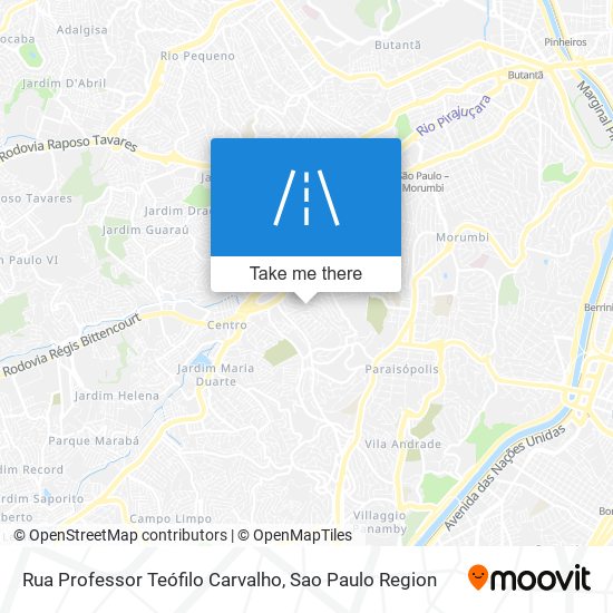 Rua Professor Teófilo Carvalho map