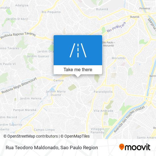 Rua Teodoro Maldonado map