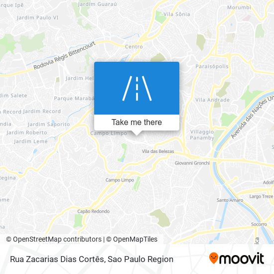 Rua Zacarias Dias Cortês map