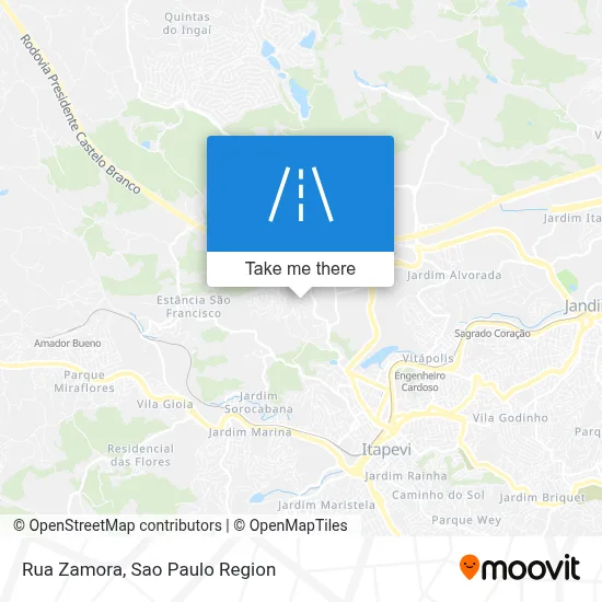 Rua Zamora map