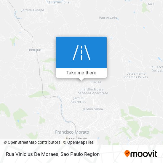 Mapa Rua Vinicius De Moraes