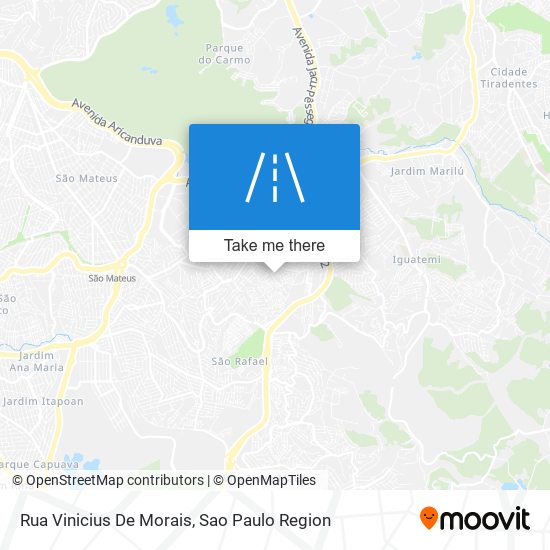 Mapa Rua Vinicius De Morais