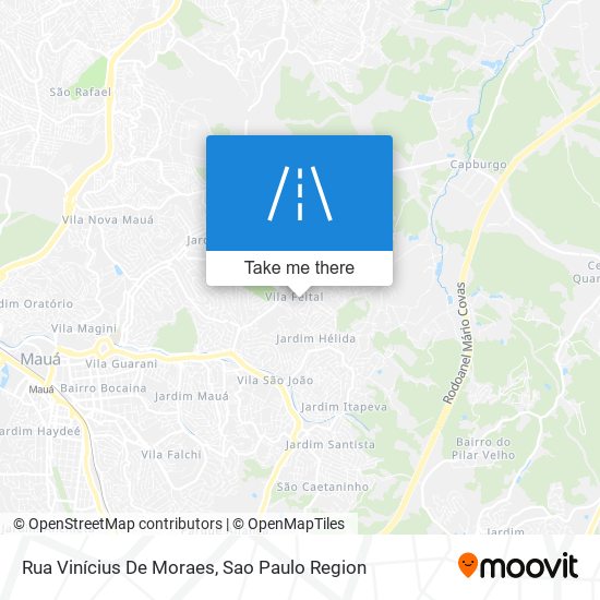 Mapa Rua Vinícius De Moraes