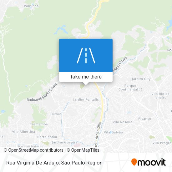 Rua Virginia De Araujo map