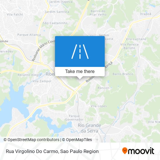 Mapa Rua Virgolino Do Carmo