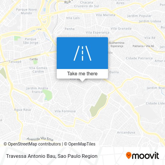 Travessa Antonio Bau map
