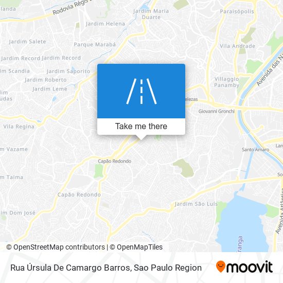 Mapa Rua Úrsula De Camargo Barros