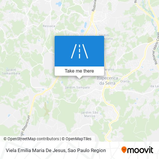 Mapa Viela Emilia Maria De Jesus