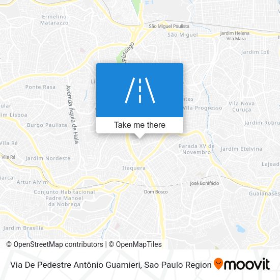 Via De Pedestre Antônio Guarnieri map