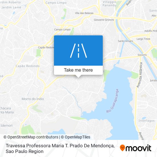 Mapa Travessa Professora Maria T. Prado De Mendonça