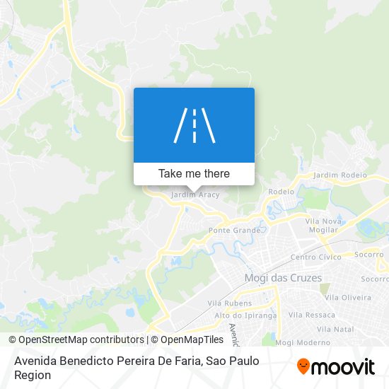 Mapa Avenida Benedicto Pereira De Faria