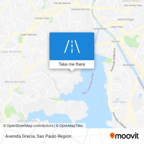 Avenida Grecia map