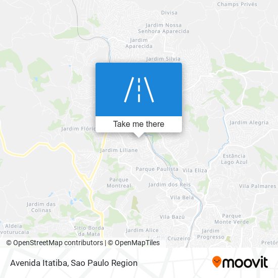 Mapa Avenida Itatiba