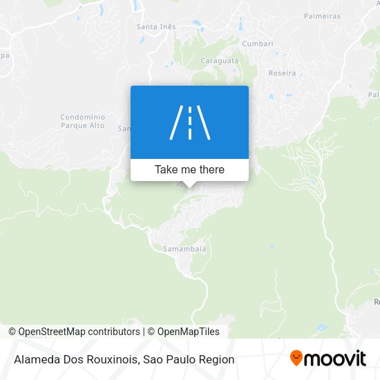 Alameda Dos Rouxinois map