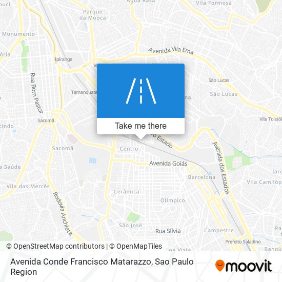 Mapa Avenida Conde Francisco Matarazzo