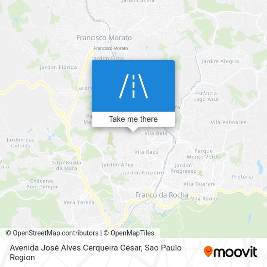 Avenida José Alves Cerqueira César map