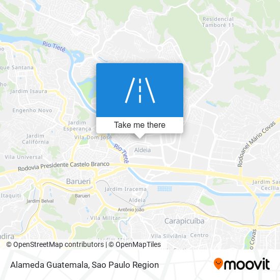 Alameda Guatemala map