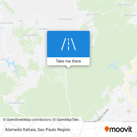 Alameda Itatiaia map