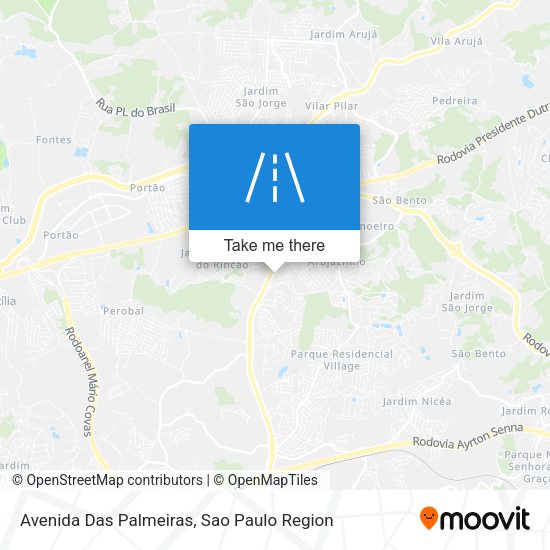 Avenida Das Palmeiras map