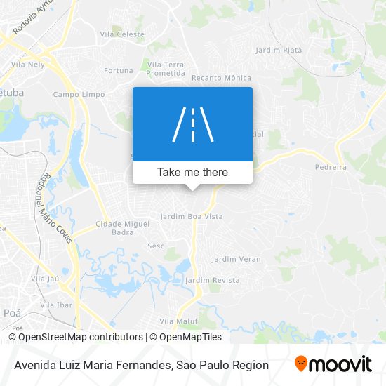 Mapa Avenida Luiz Maria Fernandes