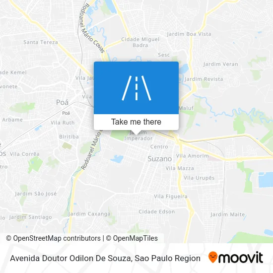 Avenida Doutor Odilon De Souza map
