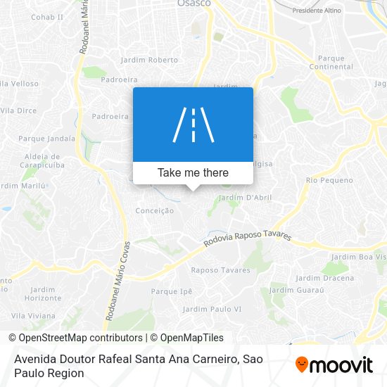 Avenida Doutor Rafeal Santa Ana Carneiro map