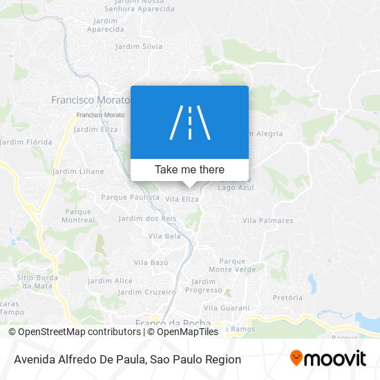 Mapa Avenida Alfredo De Paula