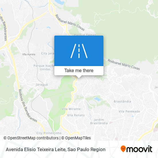 Mapa Avenida Elisio Teixeira Leite