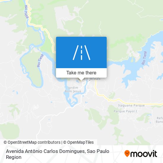 Mapa Avenida Antônio Carlos Domingues