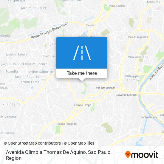 Avenida Olimpia Thomaz De Aquino map